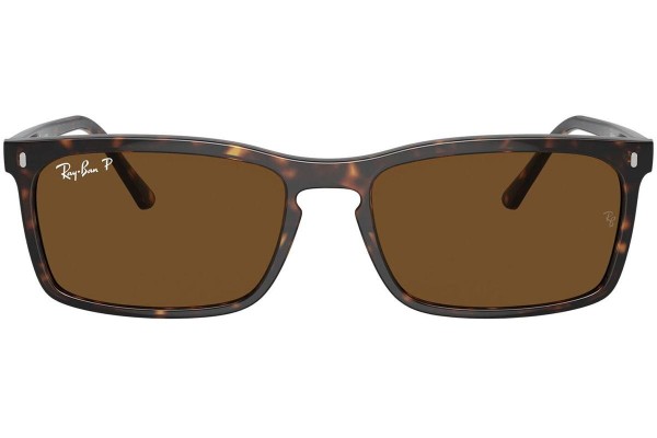 Solglasögon Ray-Ban RB4435 902/57 Polarized Rektangulära Havana