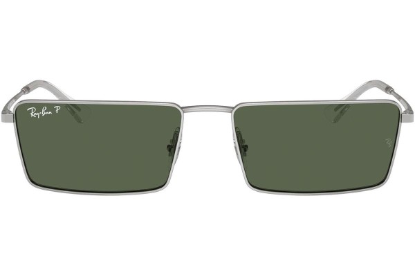 Solglasögon Ray-Ban RB3741 003/9A Polarized Rektangulära Silver