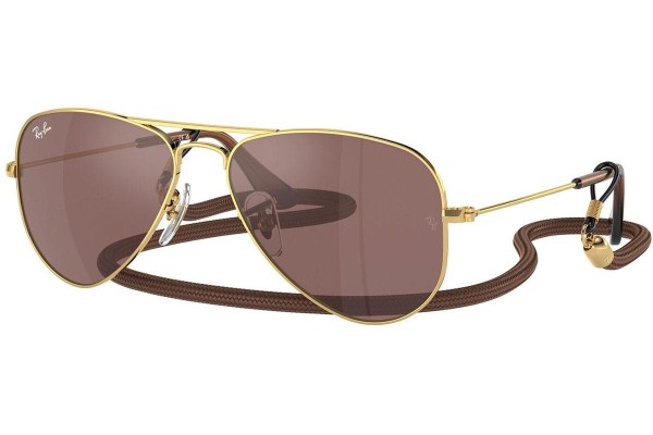 Solglasögon Ray-Ban Junior Aviator Junior RJ9506S 223/6G Pilot Guld