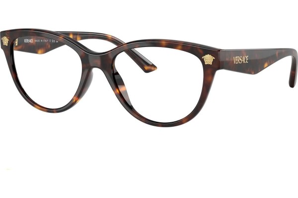 Glasögon Versace VE3365U 108 Cat Eye Havana