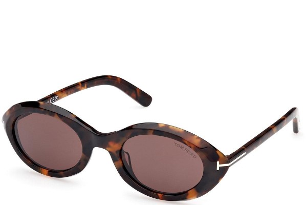 Solglasögon Tom Ford Carmen FT1186 52E Oval Havana