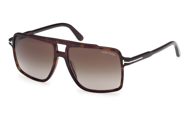 Solglasögon Tom Ford Kemp FT1177 52B Fyrkantig Havana