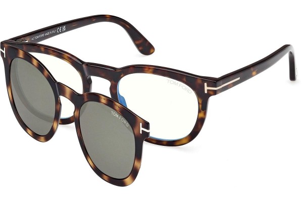 Glasögon Tom Ford FT5993-B 052 Fyrkantig Havana