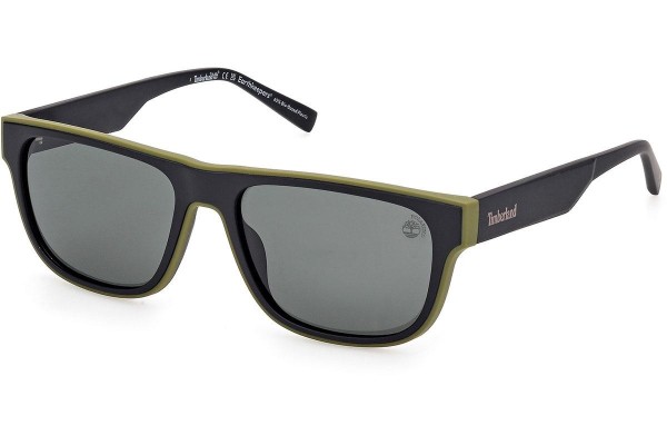 Solglasögon Timberland TB00025 02R Polarized Fyrkantig Svart