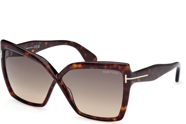 Solglasögon Tom Ford Fiore FT1195 52B Cat Eye Havana