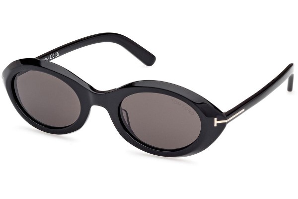 Solglasögon Tom Ford Carmen FT1186 01A Oval Svart