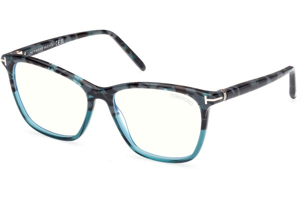 Glasögon Tom Ford FT5989-B 055 Fyrkantig Havana