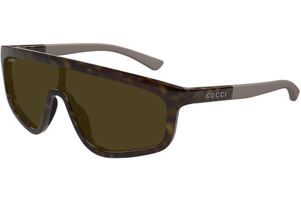 Solglasögon Gucci GG1736S 002 Enkel Lins | Shield Havana