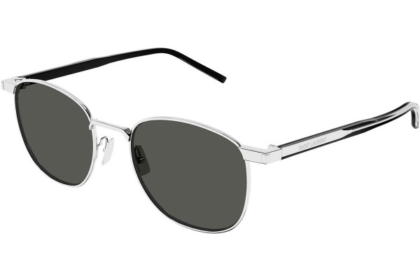 Solglasögon Saint Laurent SL747 007 Fyrkantig Silver