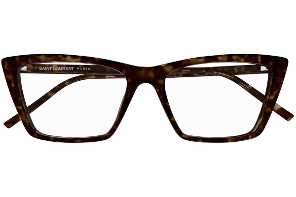 Glasögon Saint Laurent SL737MICATHINOPT 002 Cat Eye Havana