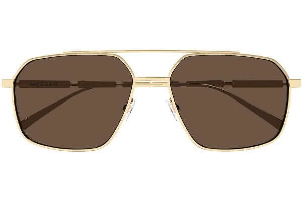 Solglasögon Alexander McQueen AM0477S 002 Pilot Guld