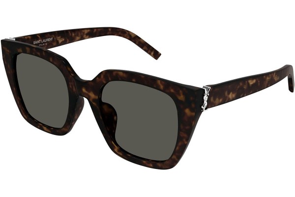 Solglasögon Saint Laurent SLM143 002 Fyrkantig Havana