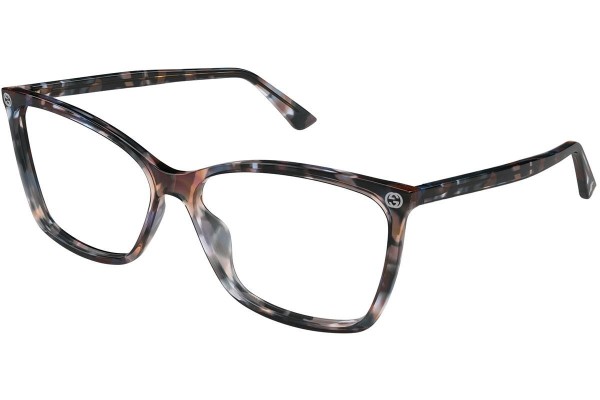 Glasögon Gucci GG0025O 015 Cat Eye Flerfärgs