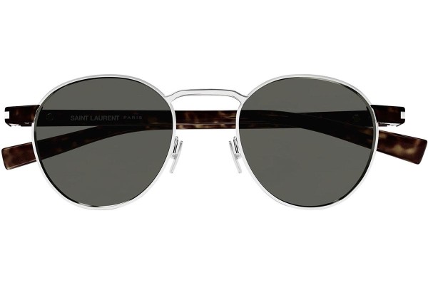 Solglasögon Saint Laurent SL707 001 Runda Silver