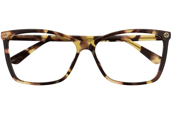 Glasögon Gucci GG0025O 016 Cat Eye Havana