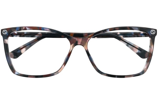 Glasögon Gucci GG0025O 015 Cat Eye Flerfärgs