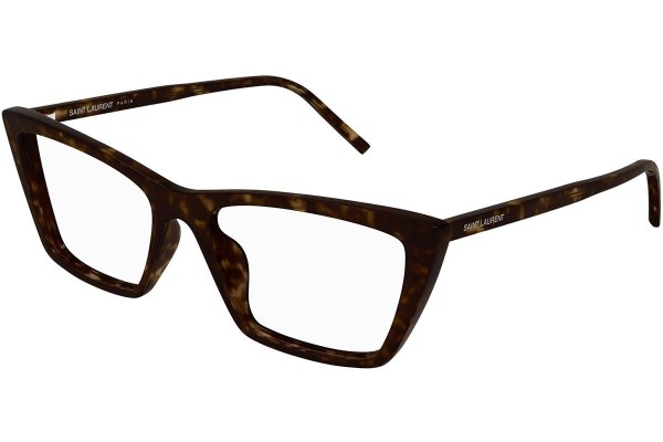 Glasögon Saint Laurent SL737MICATHINOPT 002 Cat Eye Havana