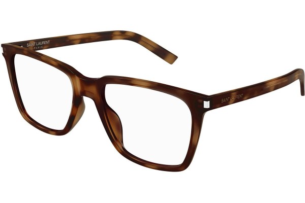 Glasögon Saint Laurent SL717SLIM 003 Fyrkantig Havana