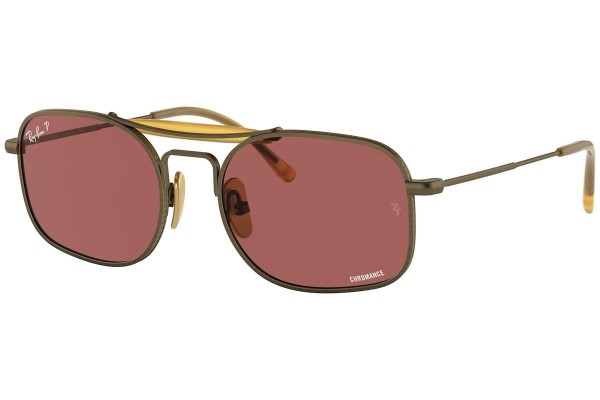 Solglasögon Ray-Ban Chromance Collection RB8062 9207AL Polarized Fyrkantig Brun