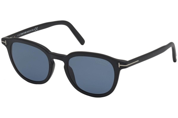 Solglasögon Tom Ford FT0816 02V Polarized Runda Svart