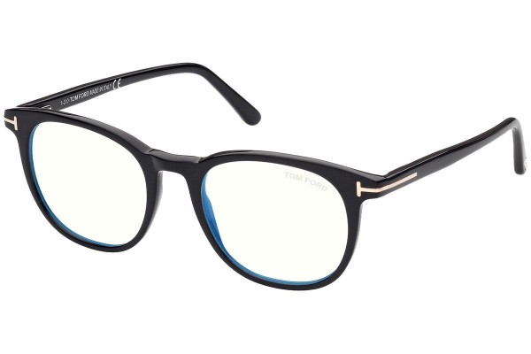 Glasögon Tom Ford FT5754-B 001 Runda Svart