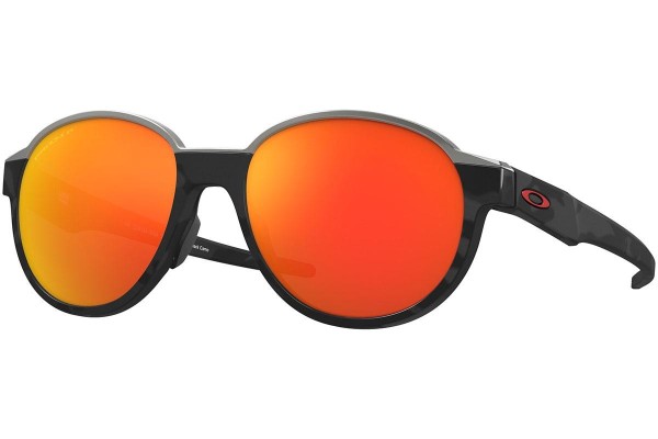 Solglasögon Oakley Coinflip OO4144-04 Polarized Runda Svart