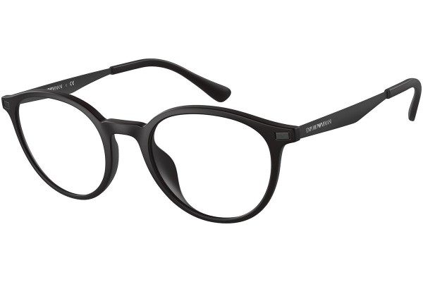 Glasögon Emporio Armani EA3188U 5001 Runda Svart