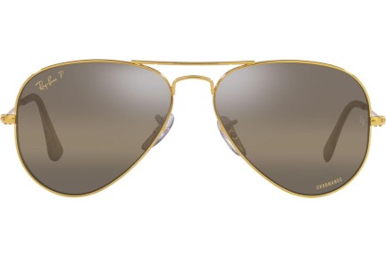 Solglasögon Ray-Ban Aviator Chromance Collection RB3025 9196G5 Polarized Pilot Guld