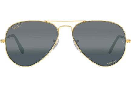 Solglasögon Ray-Ban Aviator Chromance Collection RB3025 9196G6 Polarized Pilot Guld