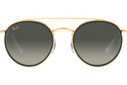 Solglasögon Ray-Ban Round Double Bridge RB3647N 923871 Runda Guld