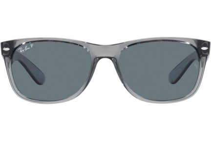 Solglasögon Ray-Ban New Wayfarer RB2132 64503R Polarized Fyrkantig Grå