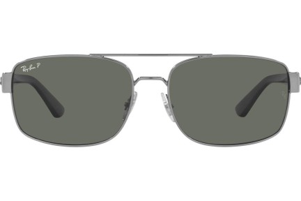 Solglasögon Ray-Ban RB3687 004/58 Polarized Rektangulära Silver