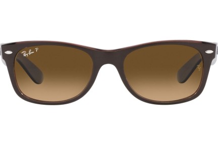 Solglasögon Ray-Ban New Wayfarer RB2132 6608M2 Polarized Fyrkantig Brun