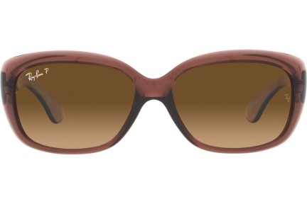 Solglasögon Ray-Ban Jackie Ohh RB4101 6593M2 Polarized Oversize Brun