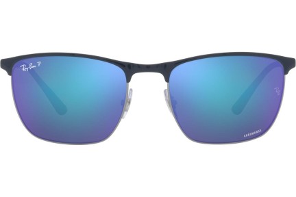 Solglasögon Ray-Ban Chromance Collection RB3686 92044L Polarized Fyrkantig Blå