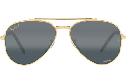 Solglasögon Ray-Ban New Aviator Chromance Collection RB3625 9196G6 Polarized Pilot Guld