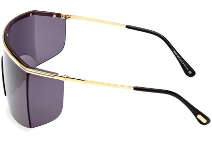 Solglasögon Tom Ford FT0980 30A Enkel Lins | Shield Guld