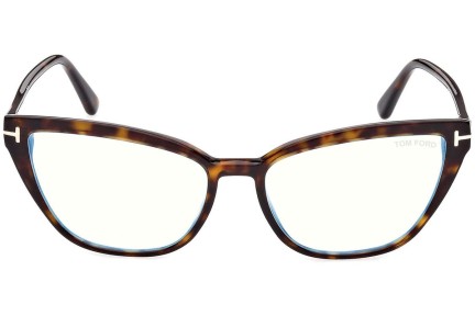 Glasögon Tom Ford FT5825-B 052 Cat Eye Havana