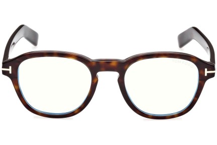 Glasögon Tom Ford FT5821-B 052 Runda Havana