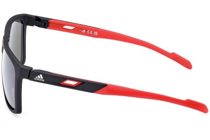 Solglasögon Adidas Sport SP0067 05D Polarized Rektangulära Svart