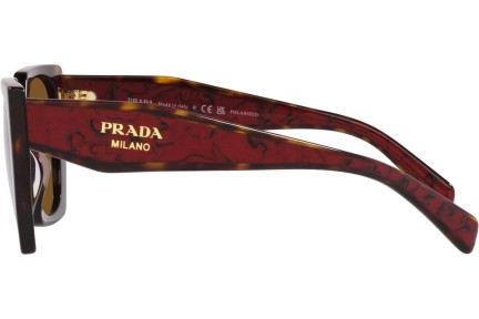 Solglasögon Prada PR15WS 2AU5Y1 Polarized Fyrkantig Havana