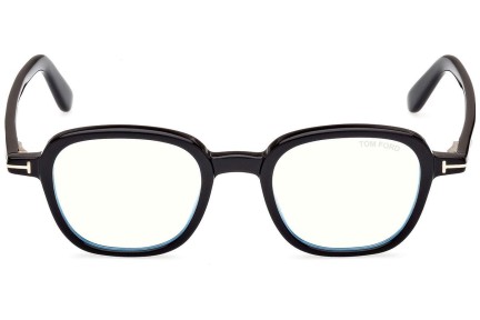 Glasögon Tom Ford FT5837-B 001 Runda Svart