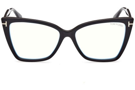 Glasögon Tom Ford FT5844-B 005 Cat Eye Svart