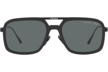 Solglasögon Prada PR57ZS 1BO5Z1 Polarized Fyrkantig Svart