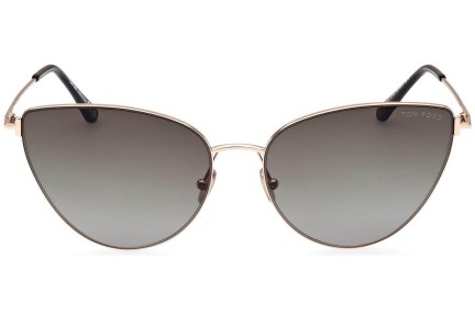 Solglasögon Tom Ford FT1005 28B Cat Eye Guld