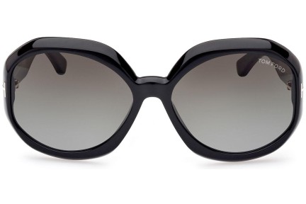 Solglasögon Tom Ford FT1011 01B Runda Svart