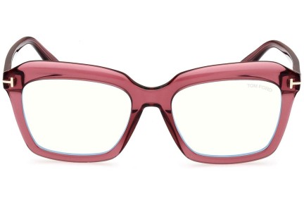 Glasögon Tom Ford FT5847-B 068 Fyrkantig Rosa