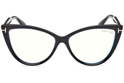 Glasögon Tom Ford FT5843-B 001 Cat Eye Svart