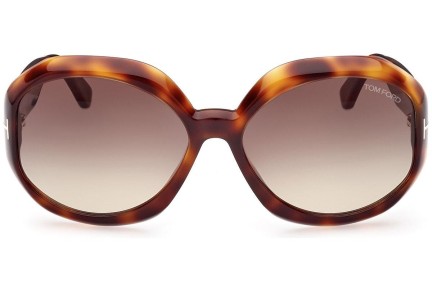 Solglasögon Tom Ford FT1011 52B Runda Havana