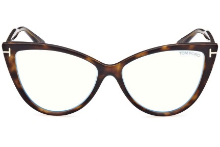 Glasögon Tom Ford FT5843-B 052 Cat Eye Havana